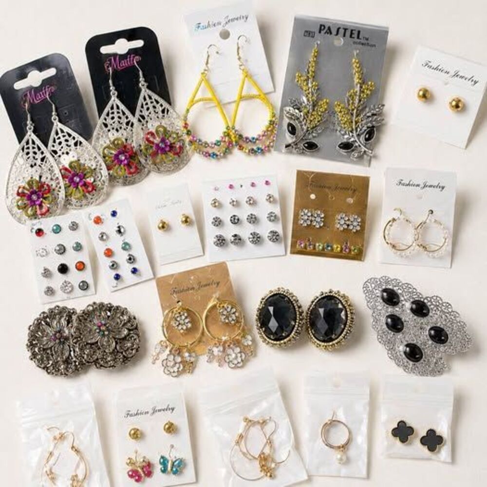 Bulk Lot of 50 Fashion Earrings and Jewelry Sets